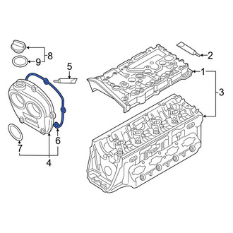 Audi OE - Engine Timing Cover Gasket