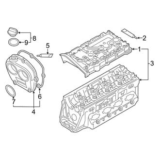 Audi OE - Engine / Transaxle - Valve & Timing Covers