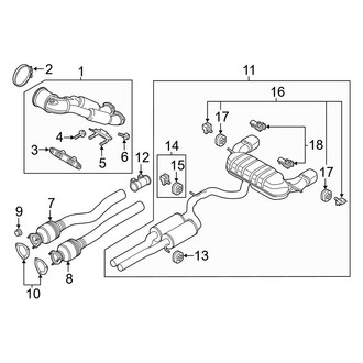 Audi OE - Exhaust System - Exhaust Components