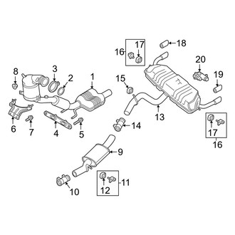 Audi OE - Exhaust System - Exhaust Components