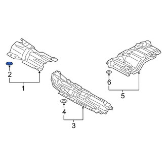 Audi OE - Floor Pan Heat Shield Clip