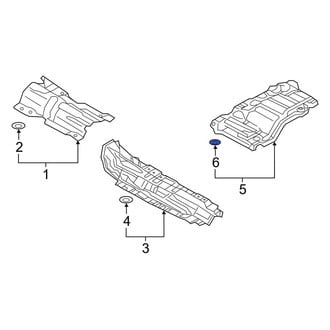 Audi OE - Floor Pan Heat Shield Clip