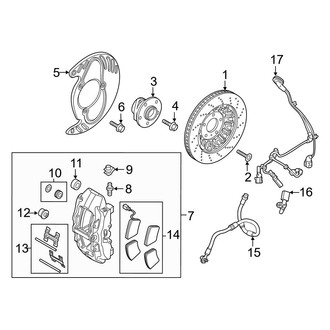 Audi OE - Front Suspension - Brake Components (370 x 34 mm, W/O Ceramic)