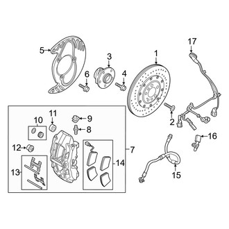 Audi OE - Front Suspension - Brake Components (370 x 34 mm, With Ceramic)