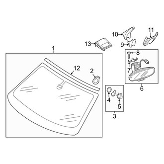 Audi OE - Windshield - Glass (Coupe)