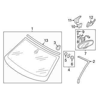 Audi OE - Windshield - Glass (Convertible)