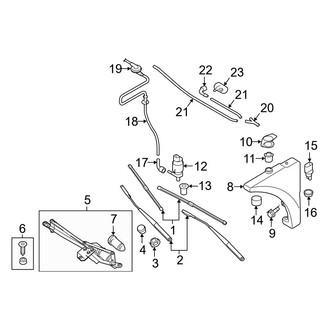Audi OE - Windshield - Wiper & Washer Components