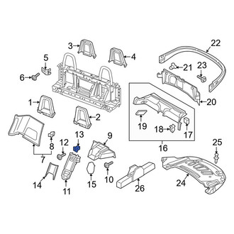 Audi OE - Console Nut
