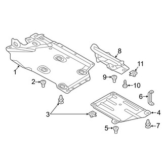 Audi OE - Pillars, Rocker & Floor - Under Cover & Splash Shields (Coupe)