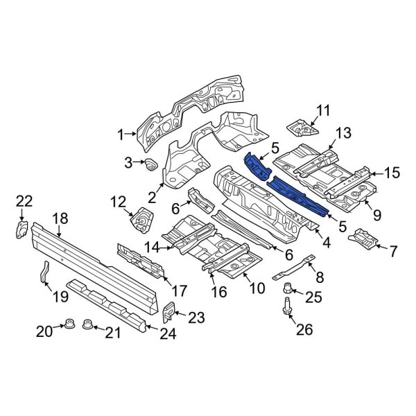 Floor Side Rail Reinforcement