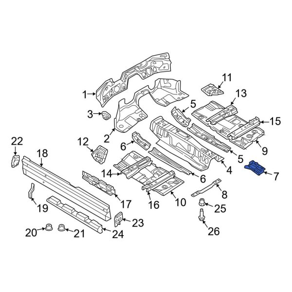 Floor Pan Bracket