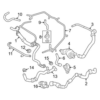Audi OE - Cooling - Hoses & Lines (Left Side)