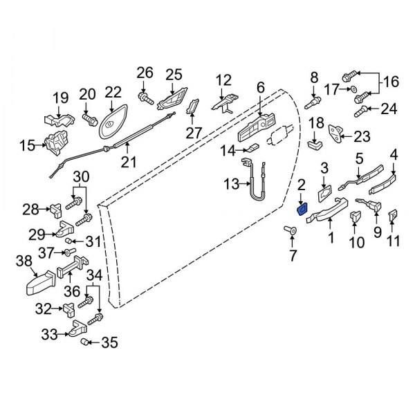 Exterior Door Handle Gasket