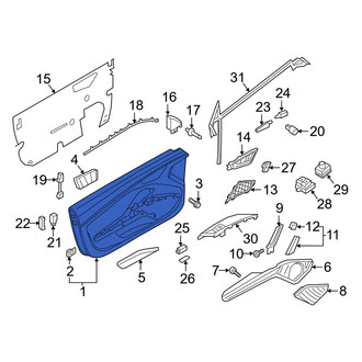 Audi OE - Front Right Inner Door Interior Trim Panel