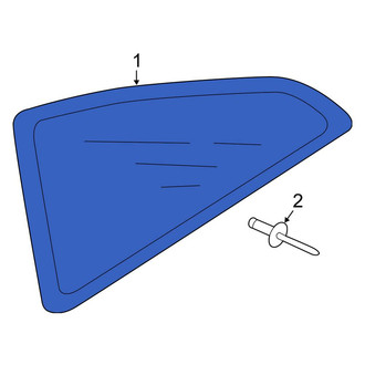 Audi OE - Rear Left Quarter Glass