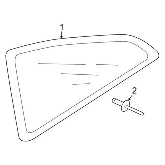 Audi OE - Quarter Panel - Glass (Coupe)