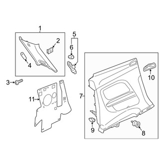 Audi OE - Quarter Panel - Interior Trim (Coupe)