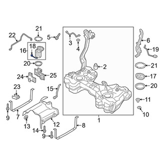 Audi OE - Right Fuel Sender and Hanger Assembly