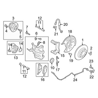 Audi OE - Rear Suspension - Brake Components (300 x 12 mm)