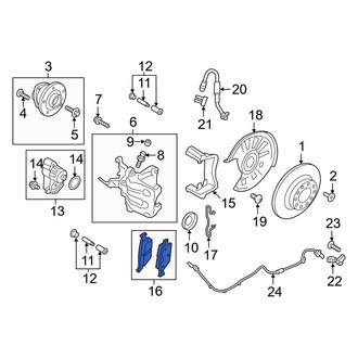 Audi OE - Rear Disc Brake Pad Set