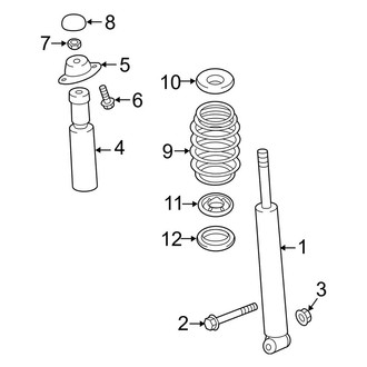 Audi OE - Rear Suspension - Shocks & Components (W/O Dynamic Damping)