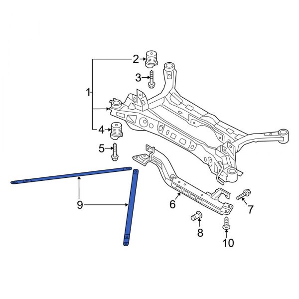 Suspension Subframe Crossmember Brace