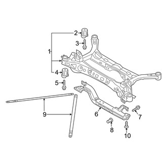 Audi OE - Rear Suspension - Suspension Mounting (Convertible)