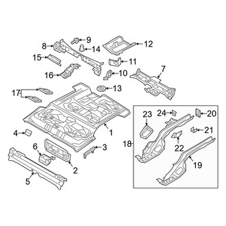 Audi OE - Rear Body & Floor - Floor & Rails (Coupe)