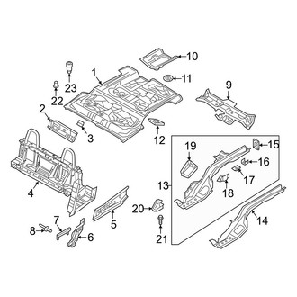 Audi OE - Rear Body & Floor - Floor & Rails (Convertible)