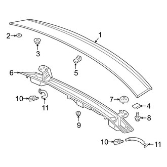 Audi OE - Trunk Lid - Spoiler (Spoiler Code: 5J1), (Convertible)