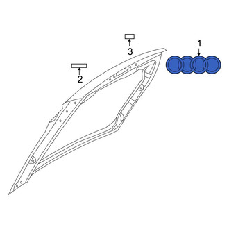 Audi OE - Rear Hatch Emblem