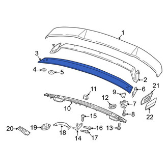 Audi OE - Rear Liftgate Finish Panel