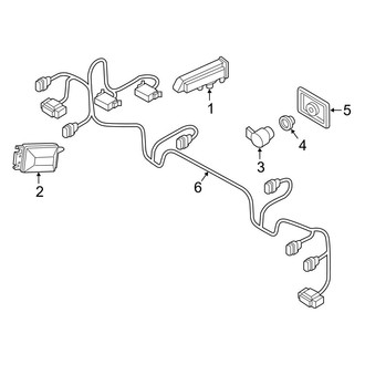 Audi OE - Rear Bumper - Bumper & Components (Sensors & Electrical)