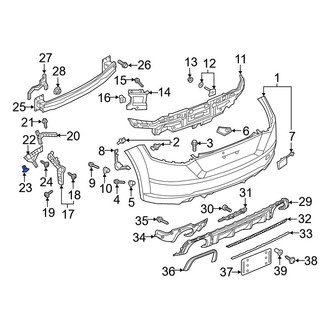 Audi OE - Bumper Cover Support Rail Bolt