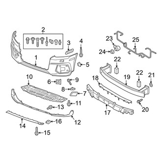 Audi OE - Front Bumper & Grille - Bumper & Components (1-Piece Design)