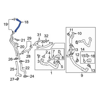 Audi OE - Engine Coolant Overflow Hose