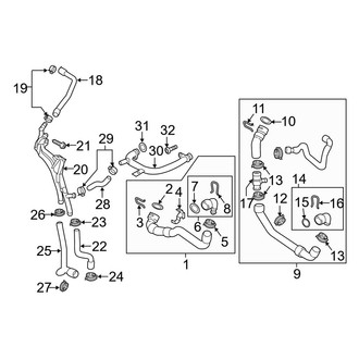 Audi OE - Cooling - Hoses & Lines (Front)