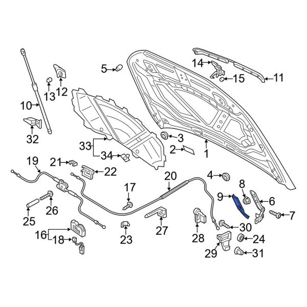 Hood Hinge Cover