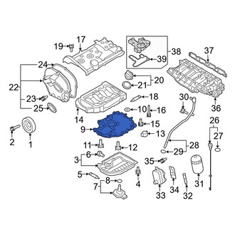Audi OE - Engine Oil Sump Windage Tray