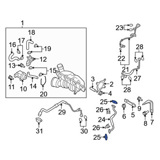 Audi OE - Turbocharger Oil Line Gasket