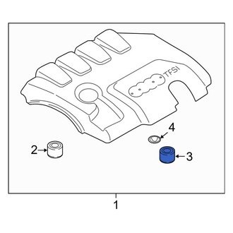 Audi OE - Engine Cover Clip