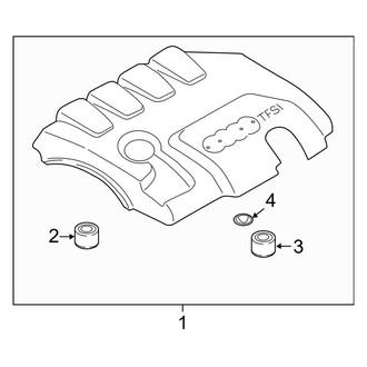 Audi OE - Engine / Transaxle - Engine Appearance Cover (2.0L Gas)
