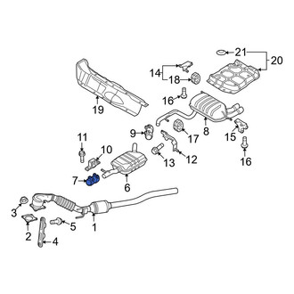 Audi OE - Front Exhaust Muffler Clamp