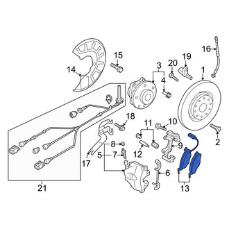 Audi OE - Front Disc Brake Pad Set