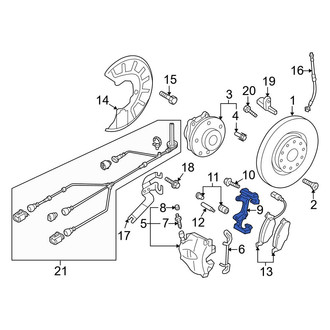 Audi OE - Front Disc Brake Caliper Bracket