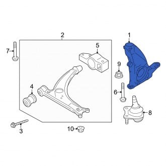 Audi Replacement Steering Knuckles, Spindles & Parts — CARiD.com