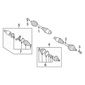 Audi OE - Front Suspension - Drive Axles (Premium Plus / Prestige)