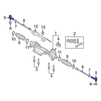 Audi OE - Right Outer Steering Tie Rod End