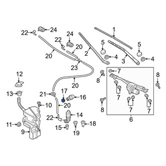 Audi OE - Washer Fluid Level Sensor Seal