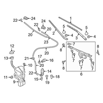 Audi OE - Windshield - Wiper & Washer Components